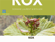 Tablet Screenshot of domainekox.lu